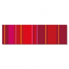 Běhoun na stůl Red Stripes, 140x45 cm