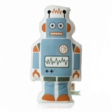Polštář z organické bavlny Robot, 50x27 cm