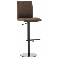 Barová stolička Cadiz, textil, čierna / hnedá