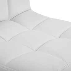 Barové stoličky Faux (SET 2 ks), syntetická koža, biela - 6