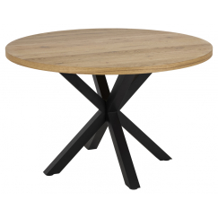 Jedálenský stôl Heaven, 120 cm, dub / čierna