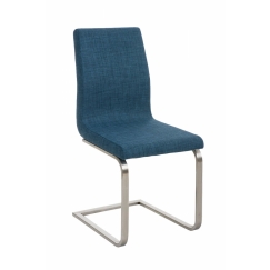 Jídelní židle Belfort, textil, modrá