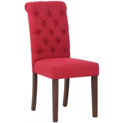 Jídelní židle Lisburn, textil, červená