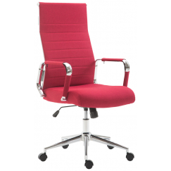Kancelárska stolička Kolumbus, textil, červená