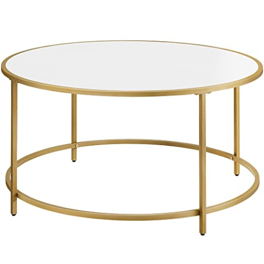 Konferenční stolek Luca, 84 cm, zlatá - 1