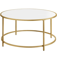Konferenční stolek Luca, 84 cm, zlatá
