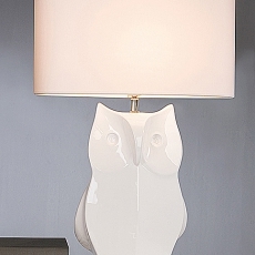 Stolní lampa keramická Sova, 60 cm - 1