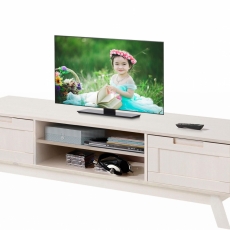 Tv stolek Ohaia, 150 cm, bílá - 2