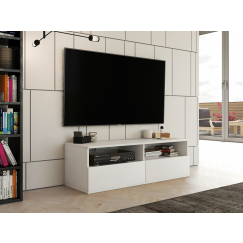 TV stolík Rumba, 120 cm, biela